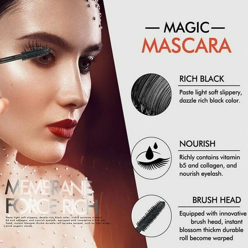 🔥2025 Hot Sale 49% OFF🎯4D Waterproof Silk Fibre Thick Lengthening Mascara