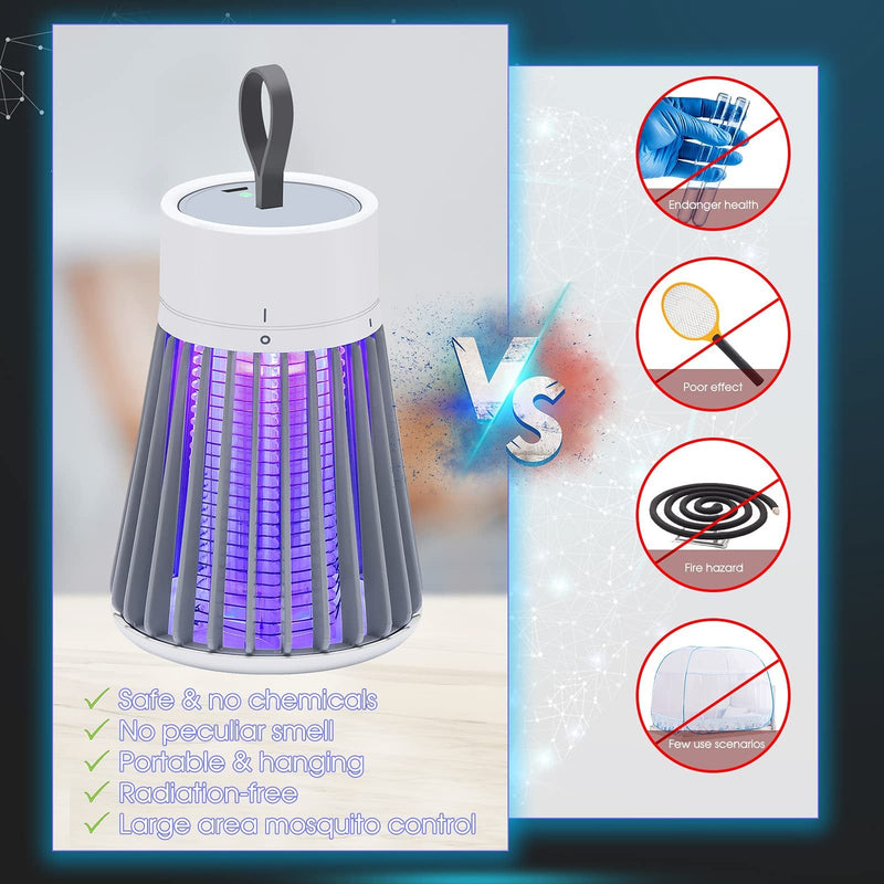 Portable Bug Zapper for Indoors Outdoor Fly Zapper Mosquito Trap