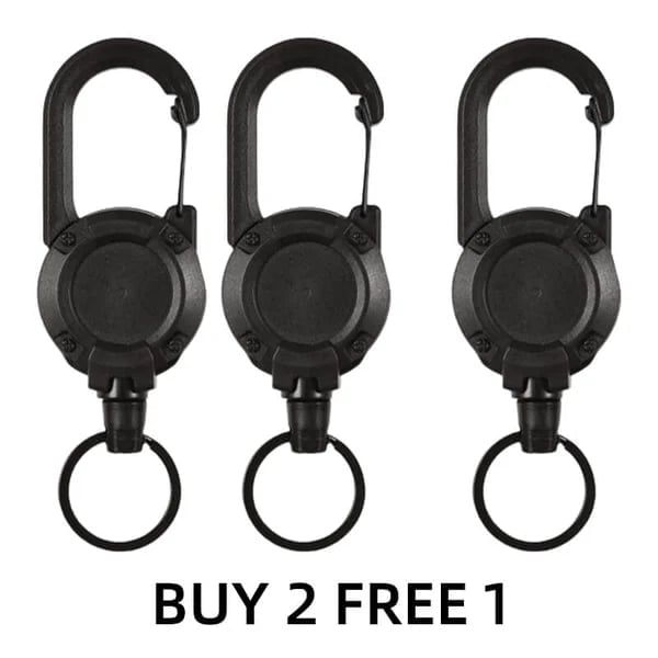 💥Outdoor Automatic Retractable Wire Rope Tactical Keychain💥