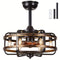 Reversible 3 Speeds Vintage Brown Ceiling Fan