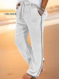 Men's Cotton and Linen Beach Pants