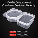 💥BUY 2 GET 2 FREE💥🥐Double Compartment Snack Containers With Lids