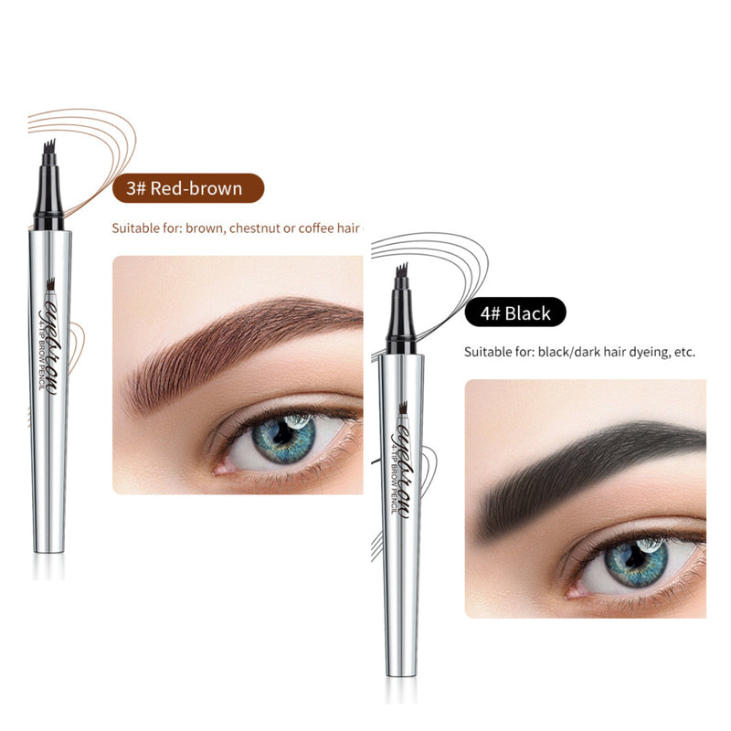 🔥Buy 1 Free 1🔥3D Waterproof Microblading Eyebrow Pen 4 Fork Tip Tattoo Pencil✈️Buy 2 Get Free Shipping