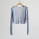 Ice Silk Cardigan Air Conditioning Shirt