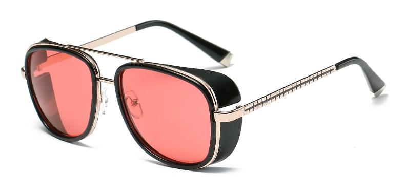 New Stylish Tony Stark Square Vintage Sunglasses For Men And Women-FunkyTradition