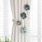 🌸🌸Simple fresh flowers creative decorative gauze curtain organizer with curtain buckle clip - vimin