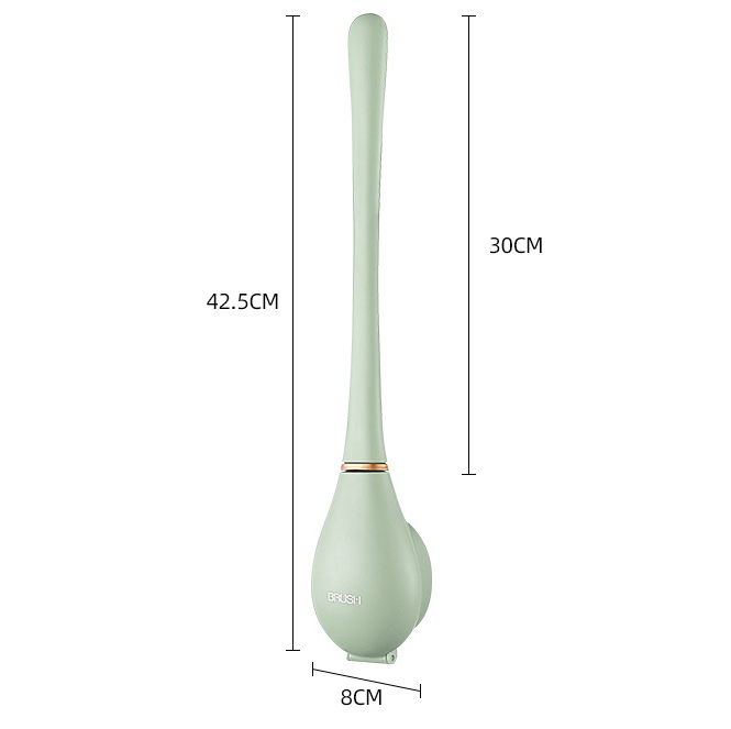 Modern Home Flexible Silicone Baseball Shaped Toilet Brush