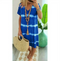 🔥Tie-dye Striped Short-sleeved Loose T-shirt Dress