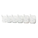 Multifunctional Transparent 6 Hooks