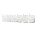 Multifunctional Transparent 6 Hooks