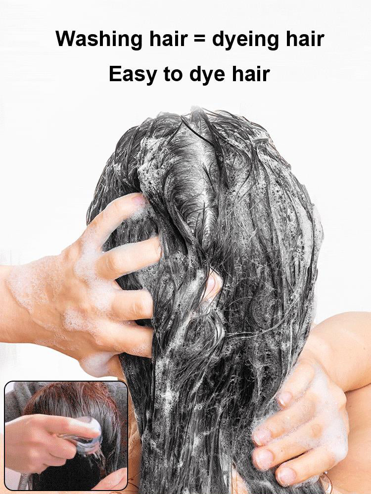 🔥Hot Sale 49% OFF⭐ Pure Plant Extract For Grey Hair Color Bubble Dye