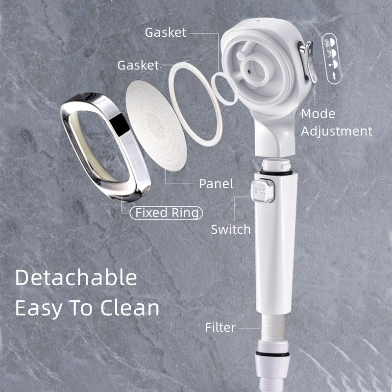 🎁Hot Sale 49% OFF⏳4-mode Handheld Pressurized Shower Head with Pause Switch