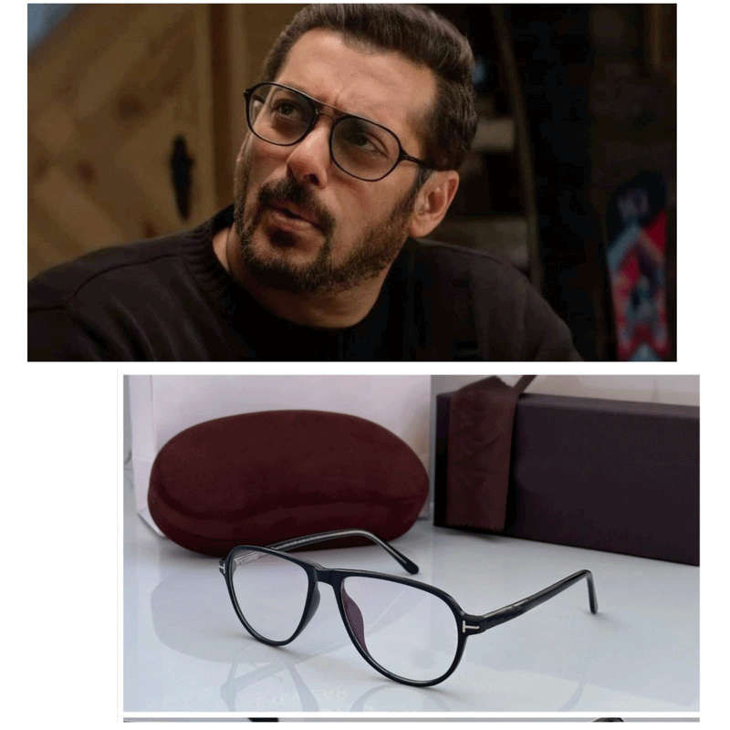 Stylish Black Aviator Eyeglasses - As Seen on Salman Khan