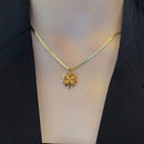 🔥Hot Sale🔥Gold Plated Lucky Clover Necklace