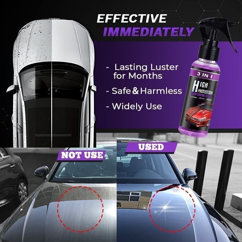 🔥Buy 3 Get 2 For Free💥3-IN-1 High Protection Fast Car Coating Spray