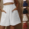 🎁Women's Cotton High Waist Pocket Fashion Casual Shorts✈️FREE SHIPPING