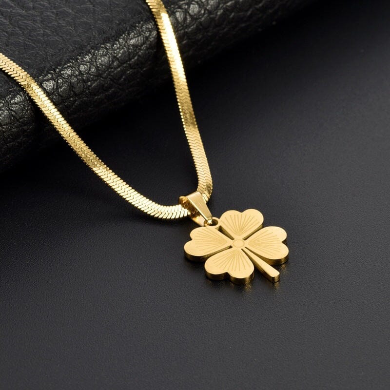 🔥Hot Sale🔥Gold Plated Lucky Clover Necklace