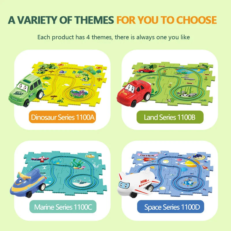 🔥2025 New year Hot Sale 49% OFF🚗Children's Educational Puzzle Track Car Play Set