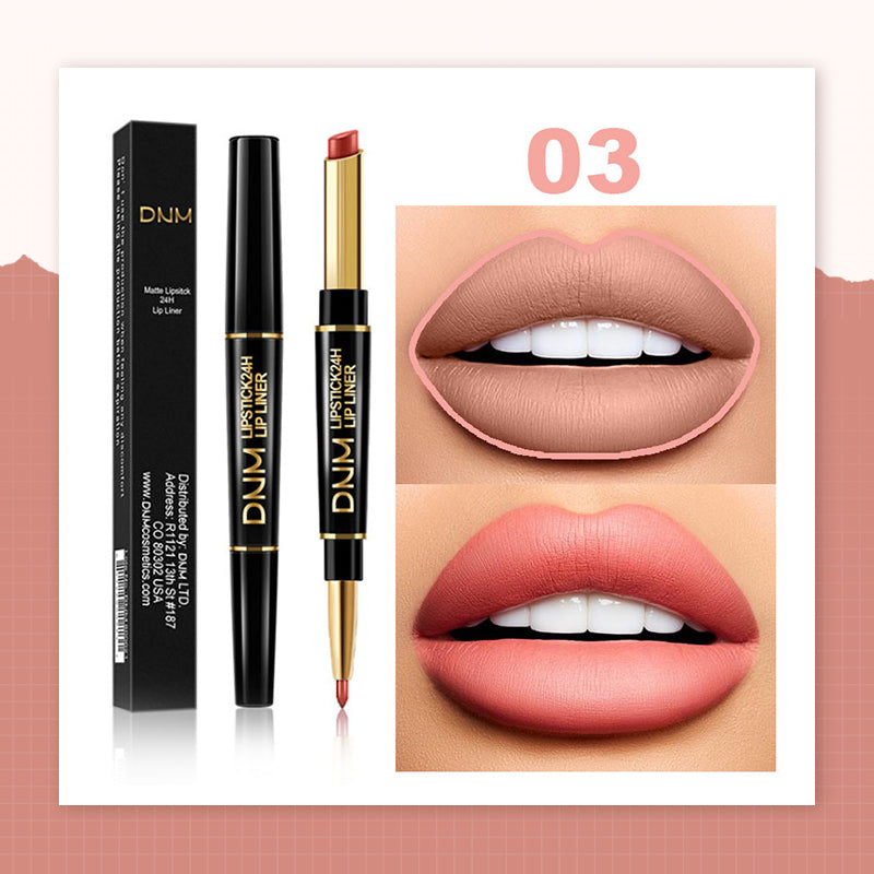 💄2-in-1 Waterproof Lipstick Lip Liner🌟Buy More Save More