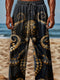 Men's Vintage Fish Octopus Art Printed Casual Trousers