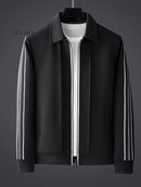 SleekStripes Athletic Tracksuit Long Sleeved Casual Suit