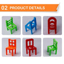 (🌲EARLY CHRISTMAS SALE - 50% OFF) 🎁Chairs Stacking Tower Balancing Game