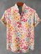 Flowers Floral Vintage Print Casual 100% Cotton Shirt