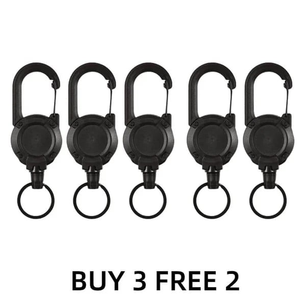 💥Outdoor Automatic Retractable Wire Rope Tactical Keychain💥