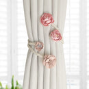 🌸🌸Simple fresh flowers creative decorative gauze curtain organizer with curtain buckle clip