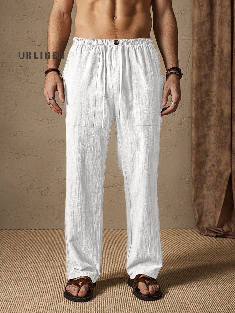 Casual Cotton Linen Style Pants