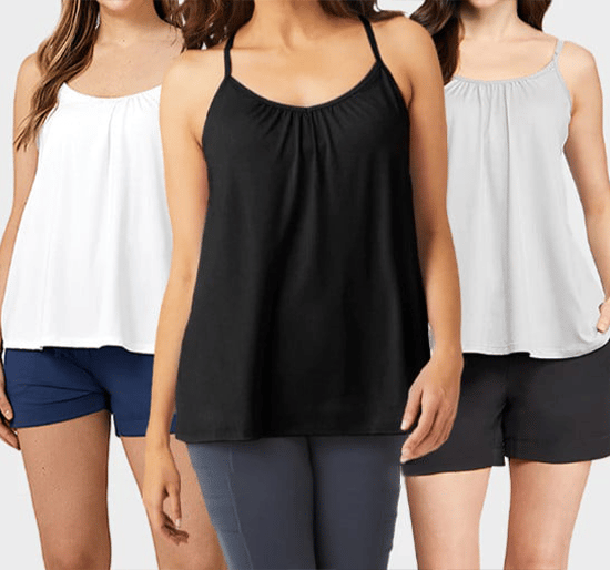 💓Loose-fitting Tank Top With Built-in Bra