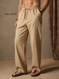 Cotton Linen Style Casual Pants