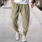 Men's Linen Casual Bloomers Harem Belted Pants