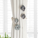 🌸🌸Simple fresh flowers creative decorative gauze curtain organizer with curtain buckle clip - vimin