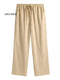 Cotton Linen Style Casual Pants