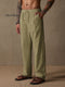 Casual Loose Fit Cotton Linen Straight Pants