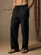 Cotton Linen Style Casual Pants