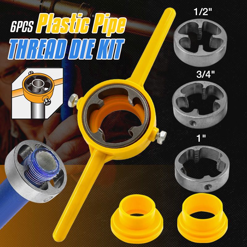 🔥Hot Sale - 49% OFF🔥2 PCS Plastic Pipe Thread Die Kit