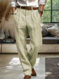 Soft Straight-Leg Cotton Linen Pants