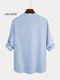 Cotton Linen Casual Long Sleeve Shirt