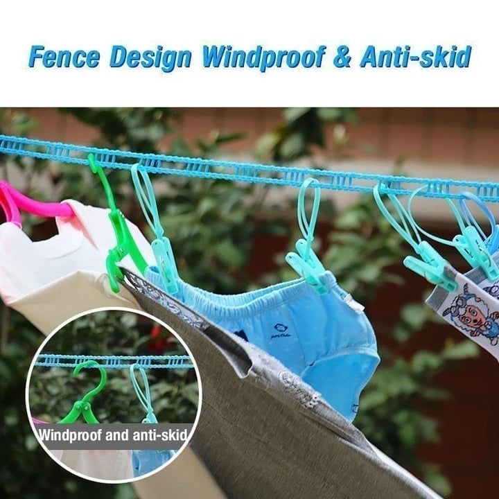 Windproof Non-Slip Clothesline