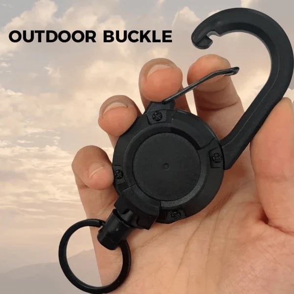 💥Outdoor Automatic Retractable Wire Rope Tactical Keychain💥