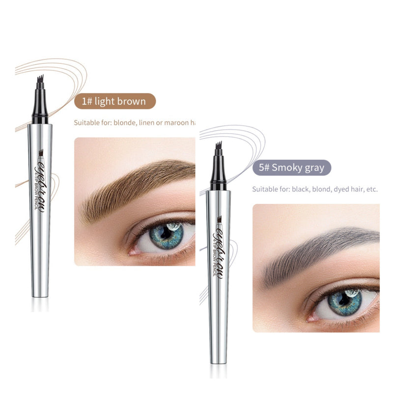 🔥Buy 1 Free 1🔥3D Waterproof Microblading Eyebrow Pen 4 Fork Tip Tattoo Pencil✈️Buy 2 Get Free Shipping