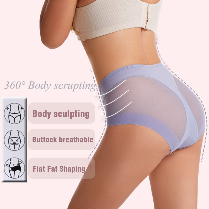 🎁Buy 3 Get 50% OFF⏳High Waist Ice Silk Seamless Shaping Briefs