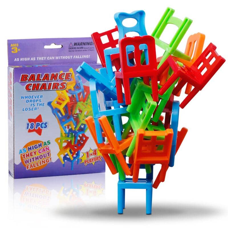 (🌲EARLY CHRISTMAS SALE - 50% OFF) 🎁Chairs Stacking Tower Balancing Game