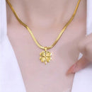 🔥Hot Sale🔥Gold Plated Lucky Clover Necklace