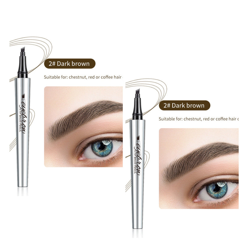 🔥Buy 1 Free 1🔥3D Waterproof Microblading Eyebrow Pen 4 Fork Tip Tattoo Pencil✈️Buy 2 Get Free Shipping