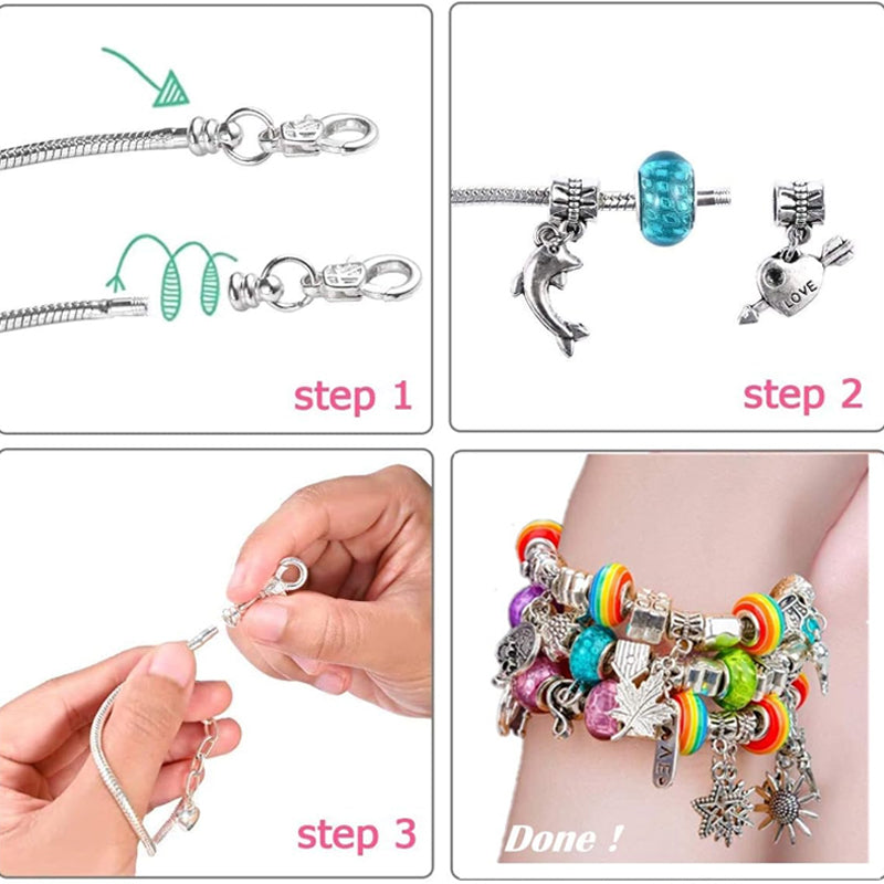 Girls Charm Bracelet Making Kit-Little Girl's Favourite