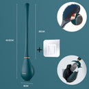 Modern Home Flexible Silicone Baseball Shaped Toilet Brush