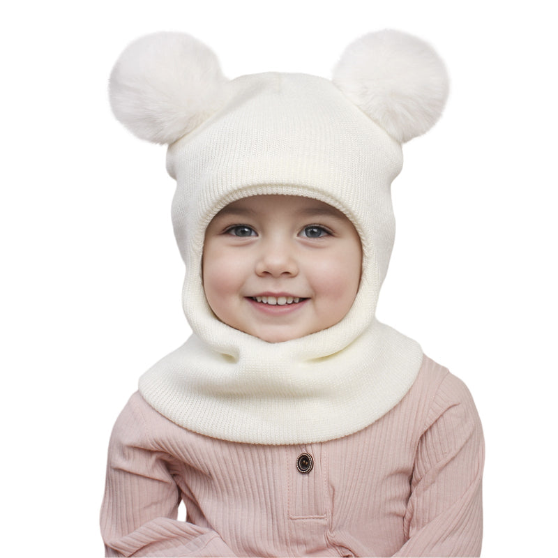 🔥Hot Sale 49% OFF🔥Children's winter hat with ear muffs and pom-poms